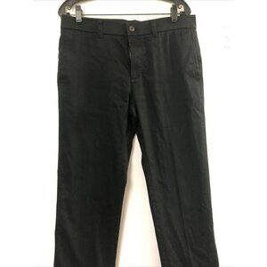 Haggar H26 Mens Straight Fit Trouser Pants Black 34x30